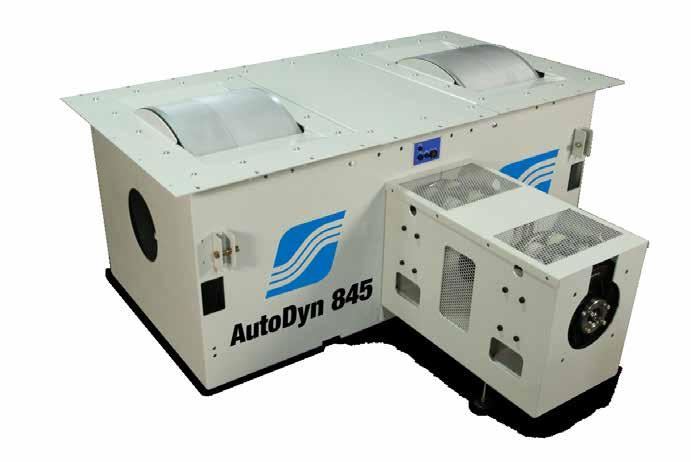 AUTODYN 845 TWO-WHEEL-DRIVE The AutoDyn 845 two-wheel-drive chassis dyno is unrivaled in the marketplace.