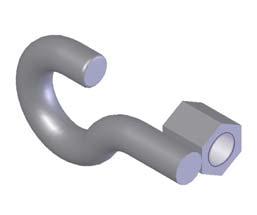 INSULATED SYSTEMS HOOK NUTS & EYE NUTS AA PAGE 10 Material: Galvanized Steel Hook (dia.