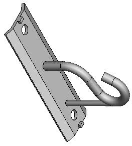 INSULATED SYSTEMS HOOK BRACKETS AA PAGE 13 The hook bracket can be fixed to concrete or steel poles with stainless steel strapping.