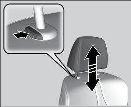 one of the two preset positions automatically. Storing a Position in Memory Adjusting the Head Restraints Your vehicle is equipped with head restraints in all seating positions.