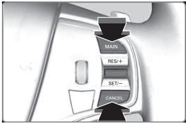 Adjusting the Vehicle Distance Press the Interval button to change the following interval. Each time you press the button, the setting cycles through extra long, long, middle, and short.
