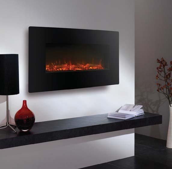 57p Heat direction Downwards Features LED display, 4 flame picture settings, 4 backlights, timer control options, thermostatic control, flame only setting Width outline A 520mm Height outline B 440mm