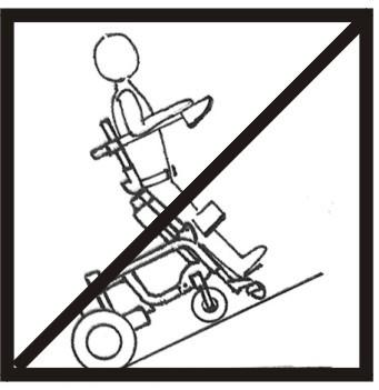 1-3 Safety Information on Driving and Freewheel Mode Danger of injury if the wheelchair tips over Only ever negotiate