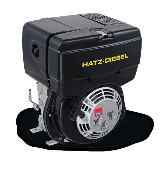Hatz D-series: The most powerful singlecylinder among industrial diesel engines. The Hatz D-series is best suited for challenging tasks from 5 to 10 kilowatts (7.5 to 1 hp).