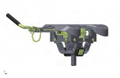 To access, the Jaws must be open. Place the Lock Bar in its fully extended position and retain by seating the Flip Lock in its Uncoupling position.