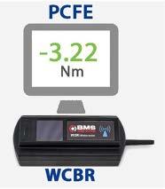 10-100 ft-lb HW100W - WCBR PCFE software securely collects and displays Torque results 25-250