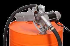 Includes strainer & 2m long battery cable with fuse & clamps. Aluminum nozzle for controlling fuel delivery.
