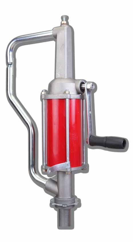 with a telescopic suction tube for use with 15 gallons (50 litre) 55 gallons (205 litre) barrels Other design features include: a.