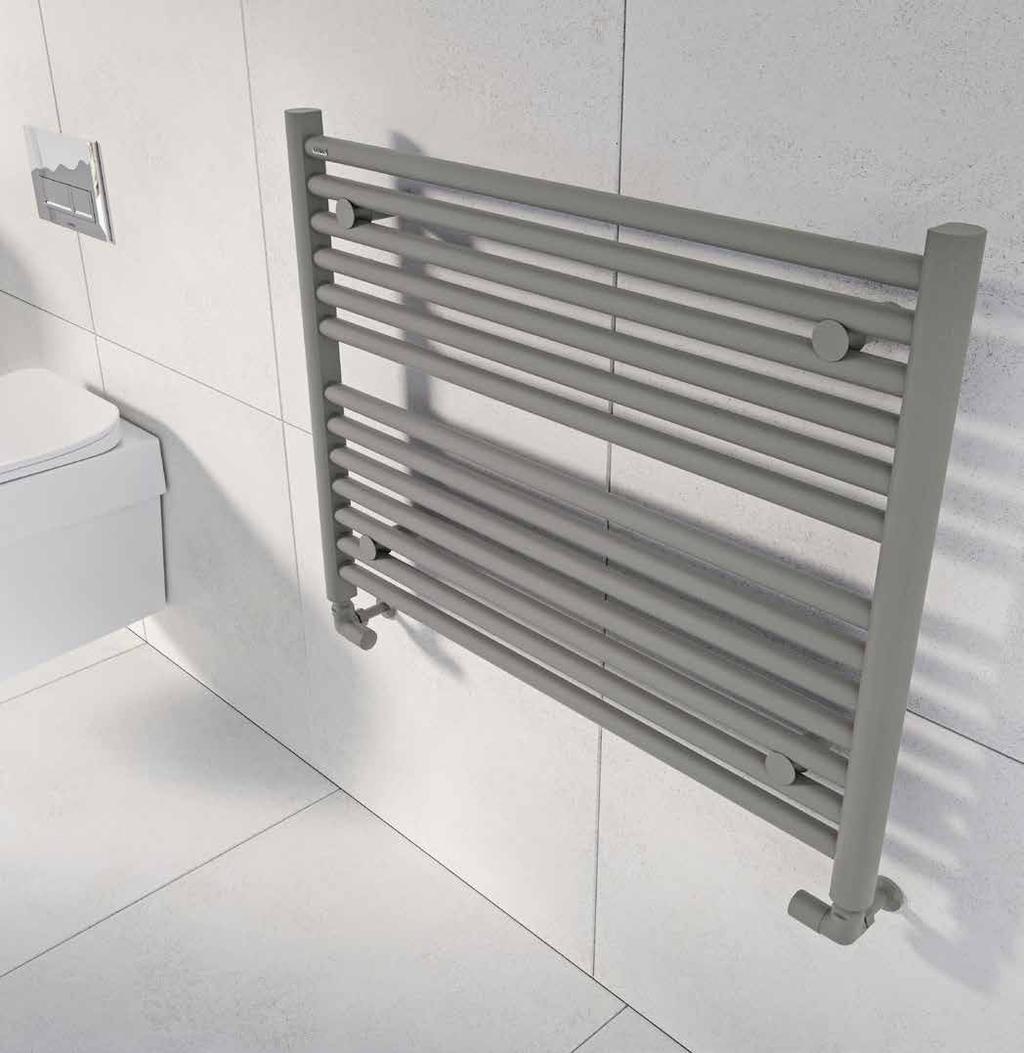 TOWEL RAILS HUGO2 High heat output, quality manufacturing and innovative design combine to make this rail the perfect centrepiece for any bathroom.