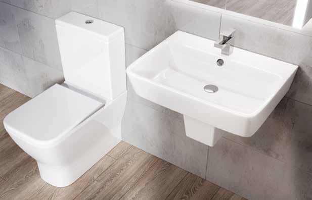 With modern square design and soft lines, the range consists