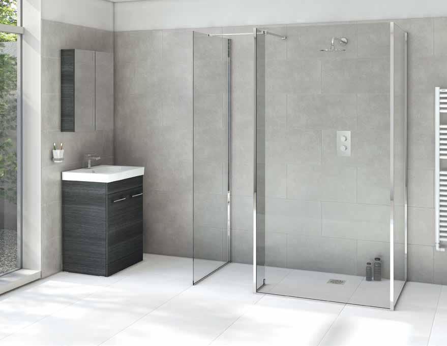 SHOWERS SHOWERS GLASS PROTECTION All our showers come with a protective coating that effectively cleans your shower for you. This will keep your shower enclosure looking like new, at no extra cost.