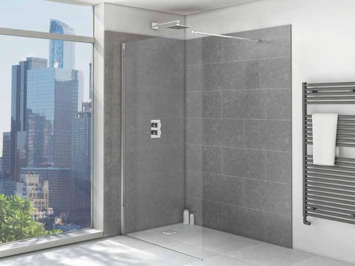ARMANO Enclosures SHOWERS ENCLOSURE DESIGN 1 Items required Quantity Size ex VAT inc VAT Glass panel with wall profile *Support arm can be cut to required length.