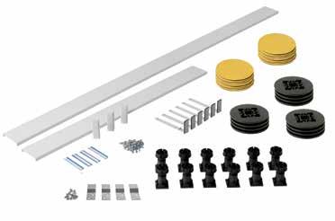 EASY PLUMB Tray Fixing Kits EASY PLUMB FIXING KITS SHOWERS Enable any shower tray of any shape or size (up to 1200mm) to be converted to a raised installation.