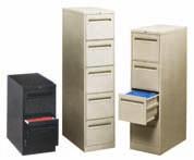 FILING & SYSTEMS WELDED CABINETS Suitable for office, plant, school or institutional storage needs Fully adjustable shelves, recessed handle, cylinder lock, and coat rods (wardrobe and combination