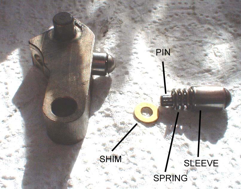 Each pin/spring has a different clearance between itself and the outer housing.