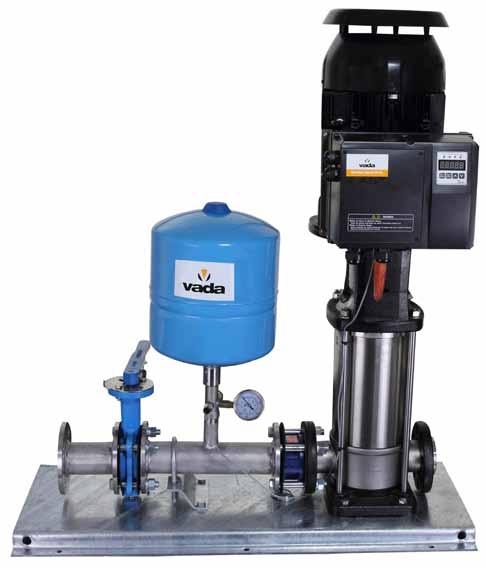 Vada Variable Speed Drive Pump Sets Variable Speed Drive Pump Sets IncluDE 304 SS casing, 304 SS impellers, 431 SS shaft Coupled to WEG 2 Pole single phase or three phase motor Electrical junction
