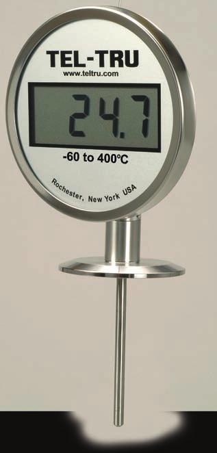 DIGI-TEL SANITARY DIRECT THERMOMETERS, 5" CASE This heavy duty thermometer meets 3-A Standard Sanitary Standard 74-06 requirements for Sensors and Sensor Fittings and Connections Used on Milk and