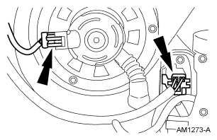 Fig. 113: Locating Electrical Connectors 17. Disconnect the electrical connectors. 18.