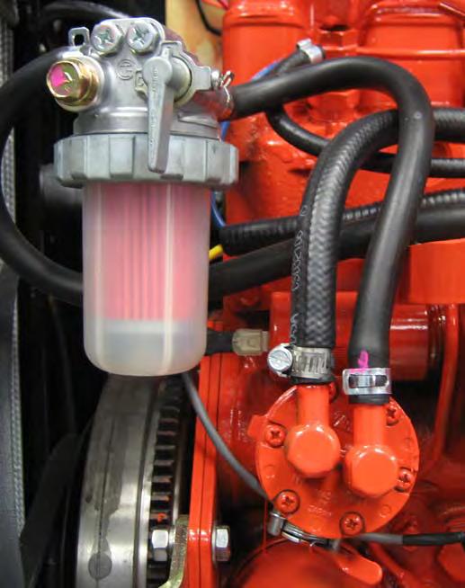 Maintenance S2.8 Replacing the Fuel Filter If proper procedures are followed during filter service, a minimal amount of air bleeding is required after changing the filter.
