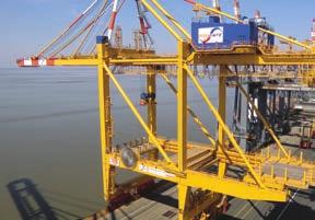 Due to the large size of the container handling equipment and its exposure to the sea, accessibility may