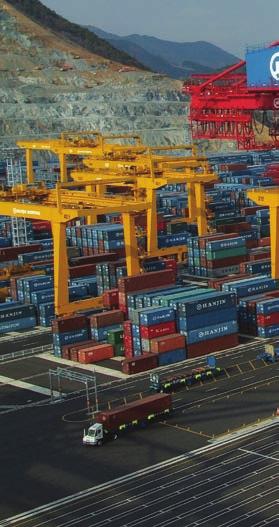 Conductix-Wampfler Solutions for Ports Waterside Sea Terminal STS The largest container handling equipment, the Ship-to-Shore (STS) crane, is located on the waterside of a terminal: as container