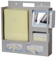 INFECTION PREVENTION & CONTROL CARTS ISOLATION/PPE STATIONS Personal Protection Organizers Preserve Floor Space ISO2800 Wall Mount,