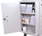 MEDICATION CARTS COMMON ACCESSORIES FOR MED CARTS (FOR COMPLETE LIST SEE PAGES 77 85) 684811 Bemis Locking Sharps Holder with Glove Box Holder, Includes 5 Qt.