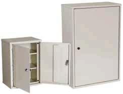 STANDARD & HEAVY DUTY LINE Quick Ship Cabinets NARCOTICS & MEDICINE CABINETS B A C A: 2710 Small, Single Door, Double Lock B: 2730 Large, Single Door, Double Lock, One Adjustable Shelf and One Fixed