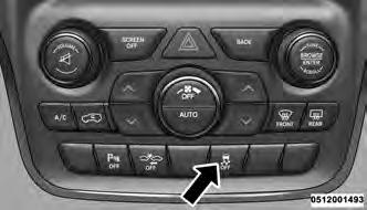 The ESC Activation/Malfunction Indicator Light located in the instrument cluster will start to flash as soon as the tires lose traction and the ESC system becomes active.