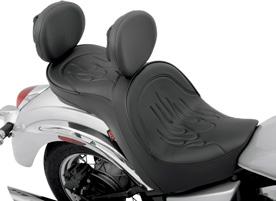 LOW-PROFILE DOUBLE- BUCKET SEAT WITH DUAL BACKREST Low-profile design with molded flexible urethane foam interior for maximum comfort and styling 080-73 080-74 Features an EZ Glide I or EZ Glide II