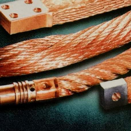 Laminated copper connectors Laminated copper connectors manifest a considerable degree of flexibility resulting from a number of thin copper sheets laminated together Copper laminated