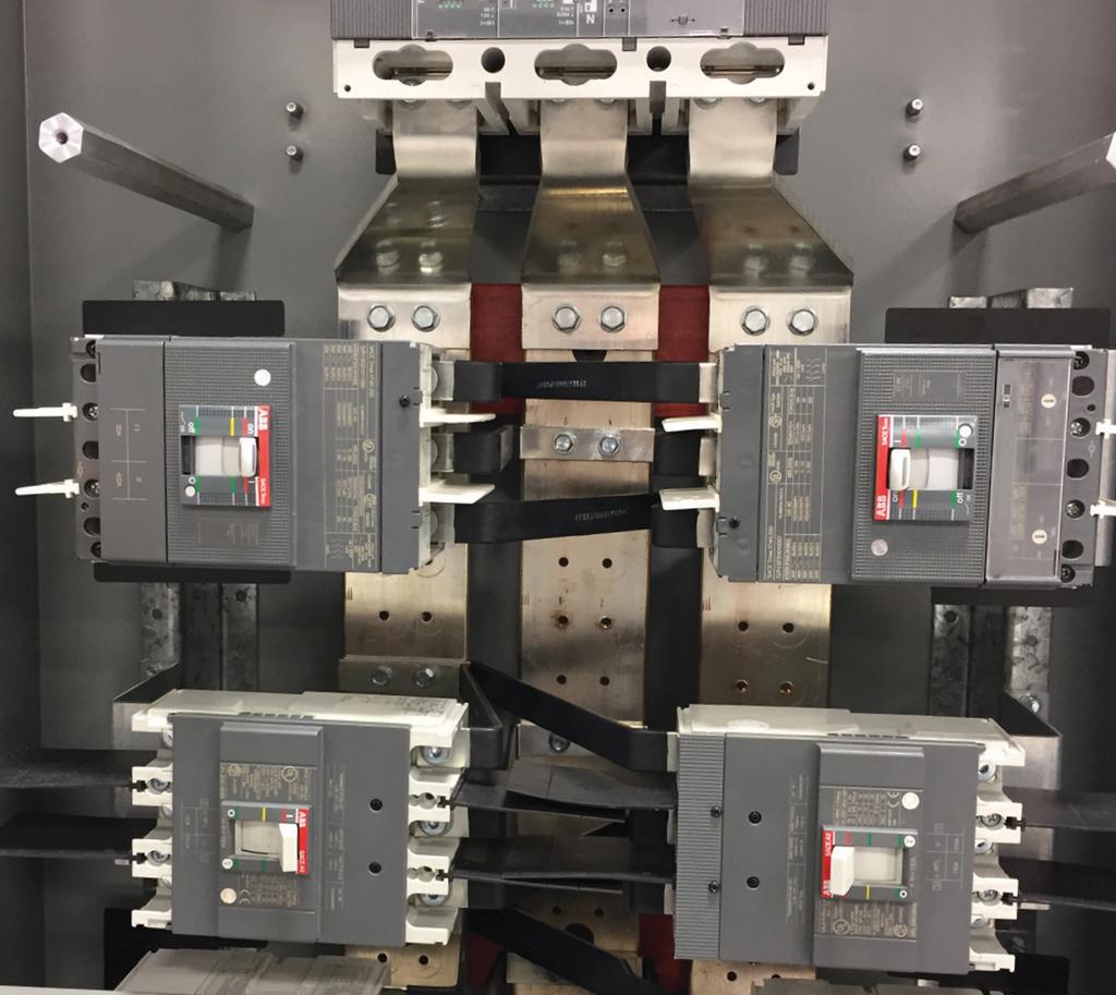 Panelboard Technical Data Circuit Breaker Arrangement Group-mounted circuit breakers are an assembly of circuit protective devices mounted on a single chassis.