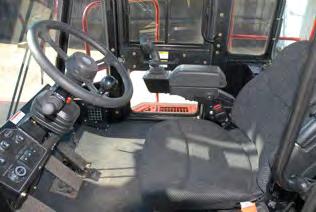 cab with increased leg and head room,