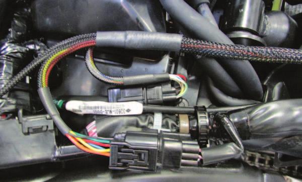 FIG.D 8 Plug the PCV wiring harness in-line of the stock Fuel Injector sub-harness connectors (Fig. D).