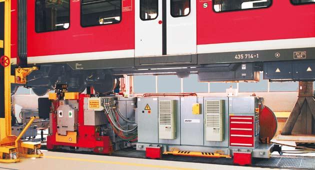 enhances usability of rolling stock MOBITURN in operation MOBITURN has been designed for the in situ machining of all types of wheelset configurations for rail vehicles such as standard locomotives,