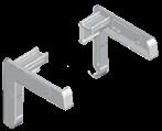 System Options System option 2: Additional side-guide profiles L-form (02), only for inside recess fix For glazing beads 90 or 96. Suitable for all rectangular models (excl.