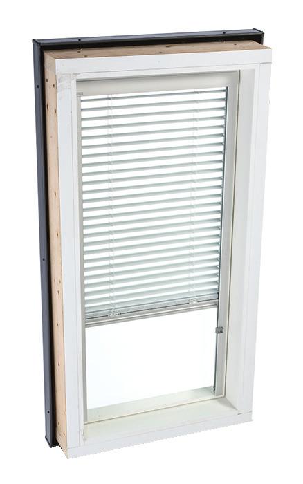 Manual Fresh Air skylight Model VCM Optional in-stock blinds available factory installed.