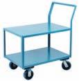 lbs. MB391 24 x 36 x 40 750 105 ORDER PICKING TRUCKS Picking list holder eliminates inconvenience of handling loose papers Solid welded units are all 36" high 2 shelf models have 27 1/2" clearance