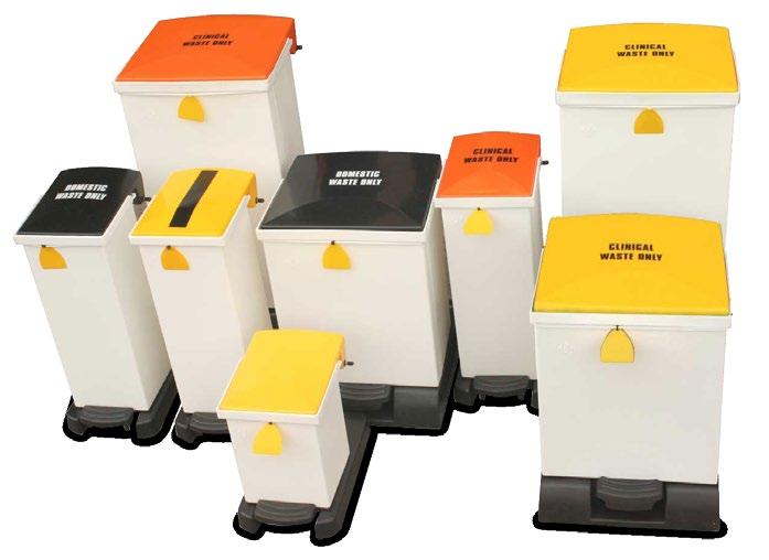 Fixed Body Bins - Plastic, 10 / 20 / 42 / 65 Litre National Sales Manager 5PSH005SCWH Range of fixed body bins Moulded from high density polyethylene Positive bag retention through the use of a Nomex