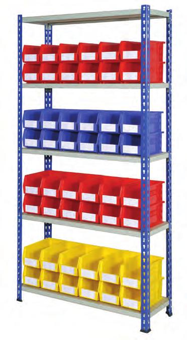 heavy duty RHINO TUFF storage bins. The bins all sit on J Rivet bays and offer excellent value for money.