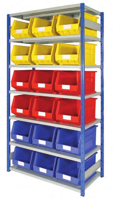 8 Includes Expo 4 bay with 9 shelves and 40 x ARTB40 bins Includes Expo 4 bay with 10
