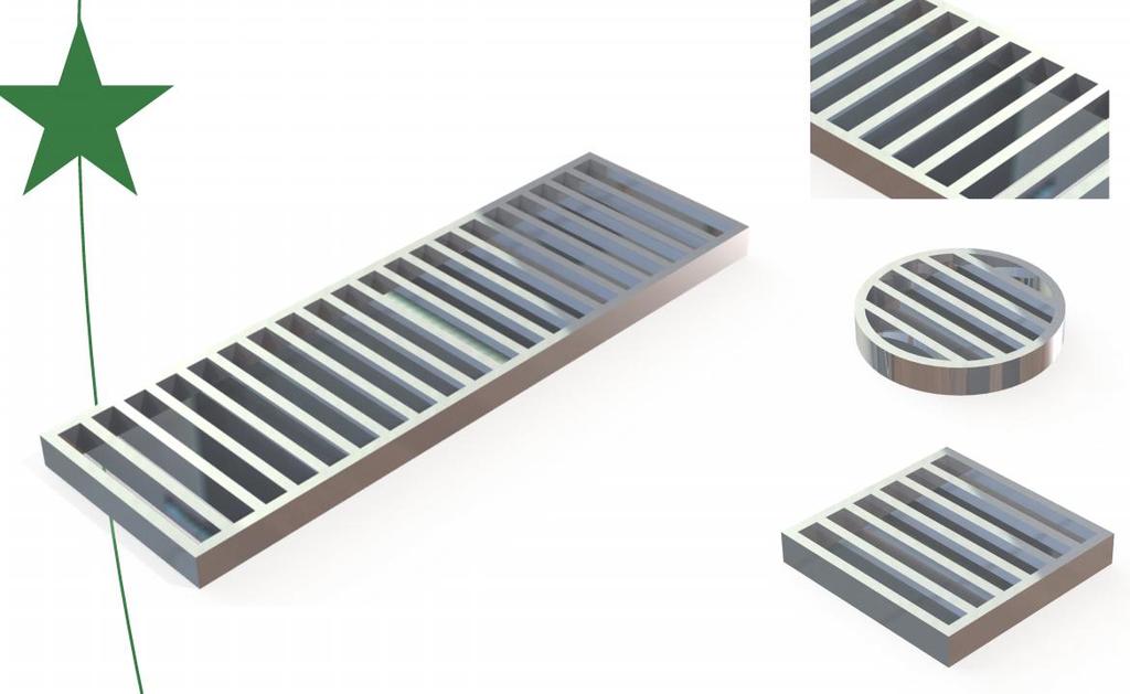 It is available ex stock normally in 150mm and 200mm widths, each 25mm deep with 5mm thick load bars.