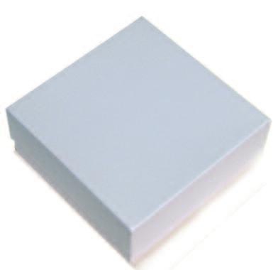 This box is available in a standard or coated version. Box measure Color Item no. Price in 136 x 268 x 53 mm white KA501-LW 11.25 white, coated KA502-LW 11.55 blue KA501-LB 11.