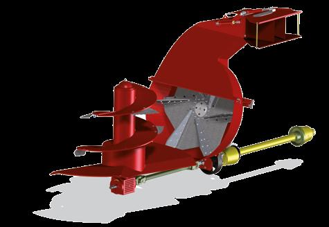 The powerful straw blower can spread straw up to a depth of 25 metres / 82.