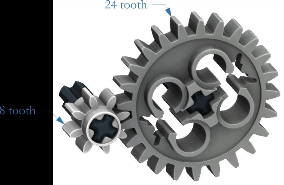 tooth gear. Since the pressure angle in this example is 25, no interference occurs. Observe that the teeth in the 12,000 tooth gear are nearly straight.