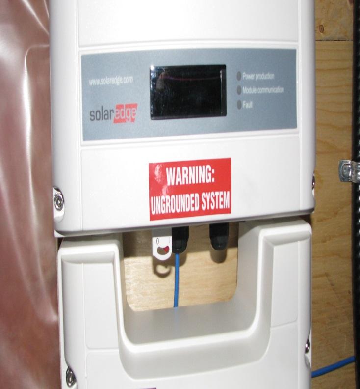 Lamacoids on Inverter Warning Electric Shock Hazard Do