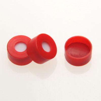 040") thick CLEAR, Open Top Cap with Red PTFE/White Silicone/Red PTFE 1mm(.040") thick CLEAR, Open Top Cap with Red PTFE/White Silicone 1mm (.