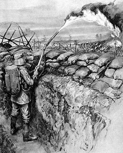 After a massed assault on enemy lines, it wasn t uncommon for enemy soldiers to hole up in bunkers and dugouts hollowed into the side of the trenches.