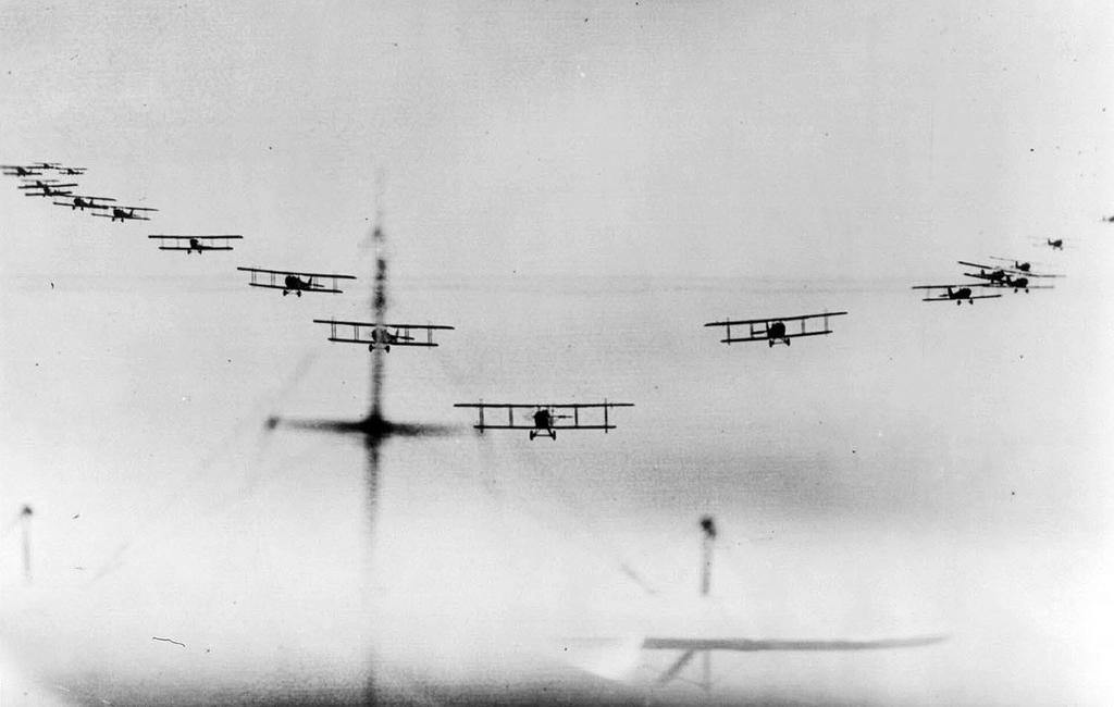 Tactical Air Support Less than fifteen years after the Wright brothers flew at Kitty Hawk, those new-fangled flying contraptions called airplanes were being used for reconnaissance in WW1, along with