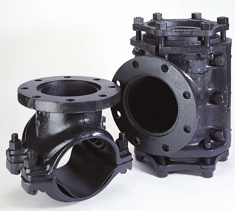ductile iron flanges and are NSF 61 certified. They comply with ANSI B16.